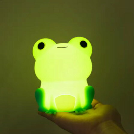 電気 照明 家電 ルームライト シリコン カエル ぷにぷに USB 充電式 ユニーク 卓上 装飾品 インテリア 手のひらサイズ かわいい 韓国風 パットランプ リビング おもしろ ベッドサイド
