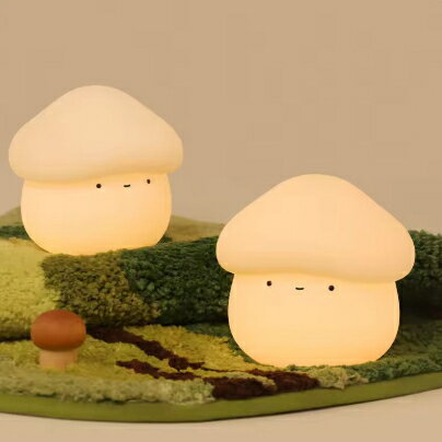 電気 照明 家電 ルームライト シリコン きのこ マッシュルーム USB 充電式 卓上 子供部屋 インテリア 手のひらサイズ コンパクト かわいい 韓国風 おもしろ プレゼント LED ベッド ナイトライト