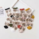 レディース ねこ柄 パターン シースルー ショート丈 ソックス 靴下 ファッション 平成 レトロ かわいい おしゃれ Y2K ピンク 黒 白 ふくらはぎ バイカラー 蒸れにくい 動物 アニマル スニーカー 大人 おもしろ 女性(4)