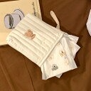 キルティング サニタリーポーチ かわいい 生理用 ナプキン 昼用 収納袋 バッグ 携帯 ミニ 学生 くま 猫 うさぎ 動物 チューリップ 刺繍 ホワイト ポリエ...