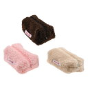 メイクポーチ マルチポーチ ペンケース 筆箱 文房具 大容量 大きめ ブラウン ベージュ ピンク おしゃれ かわいい シンプル 無地 ファスナー 小物入れ コス...