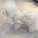 犬 キルティング アウター もこもこ ダウン おしゃれ 子犬 小型犬 中型犬 白 小花柄 女の子 ボア ワンピース 散歩 防寒対策 秋 冬 韓国 くま テディベア柄 猫 ねこ 着せやすい 大きいサイズ L XL レトロ ハーネス ダックス 服