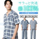 半袖パジャマ メンズ 春夏 半袖 パジャマ セットアップ 上下セット 部屋着 ゆったり 綿100 綿 サッカー サッカー素材 夏用 チェック グレー ブルー M L LL 3L 4L 5L ルームウェア リラックスウェア