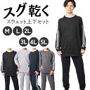 スウェット 上下セット メンズ レディース セットアップ シャドーストライプ M L LL カラー 6色 2本ライン 長袖 長ズボン パンツ ボトム ズボン サ...