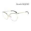 Alexander McQueen アレキサンダー・マックイーン メガネフレーム メンズレディース 伊達眼鏡 AM0256O 001 [新品 真正品 並行輸入品]クリアレンズ交換半額