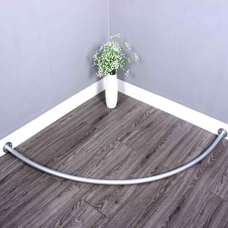 試着室 カーテン 間仕切り カーテンポール シャワーカーテン 浴室 美容室 サロン 鉄製 C型 弧形 黒 ゴ..