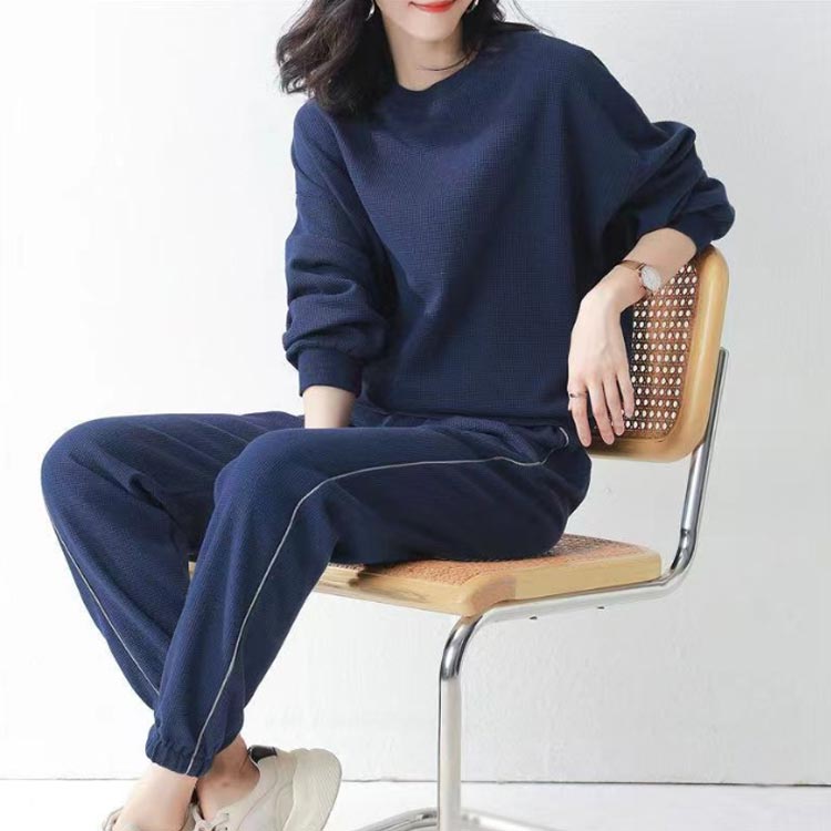 【5と0のつく日★全店ポイント5倍】 M-4XL 上下 セットアップ スウェット ルームウェア 韓国ファッションレディースおしゃれパジャマ 長袖 セット ysbeck-10013581 いさなショップ サンプル画像2