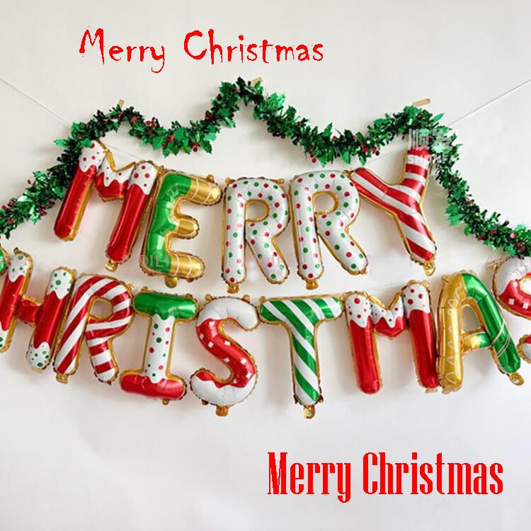 【この価格はSALEだけ！2点で300円OFF＆SSP5倍！】クリスマス 飾り付け バルーン おしゃれ 風船 部屋 メリークリスマス 文字風船 MERRY CHRISTMAS デコレーション 撮影 記念日 パーティー 壁 玄関 オーナ ガーランド 北欧