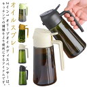 オイルボトル 液だれしない 大容量 2in1 オリーブオイル オイルスプレー 遮光 470ML 耐熱ガラス 霧吹き 料理用 片手操作 お酢 醤油差し 遮光オイル...