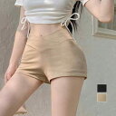 春夏 クロスデザイン セクシー カジュアル ショーパン へそ出し 美脚シルエット ホットパンツ 脚長見せ お洒落 着やせ 韓国ファッション 大人可愛い短パン 無地 ミニ丈パンツ