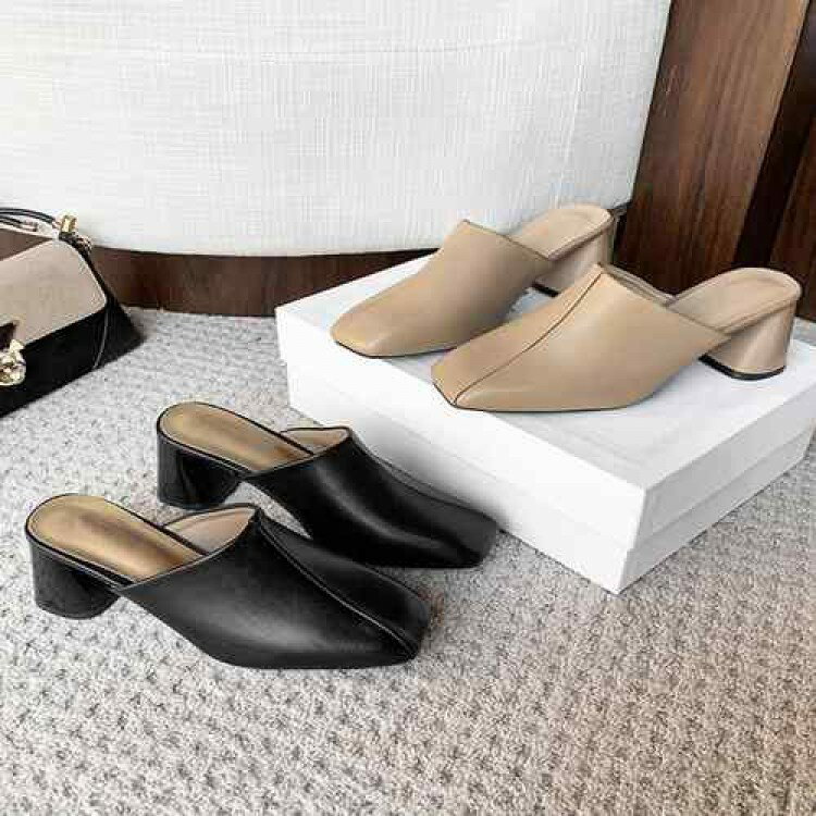 履きやすい チャンキーヒールパンプス 歩きやすい かかとなしパンプス オフィスカジュアル おしゃれ サボサンダル 安定感 疲れにくいシューズ パンプス 痛くない...