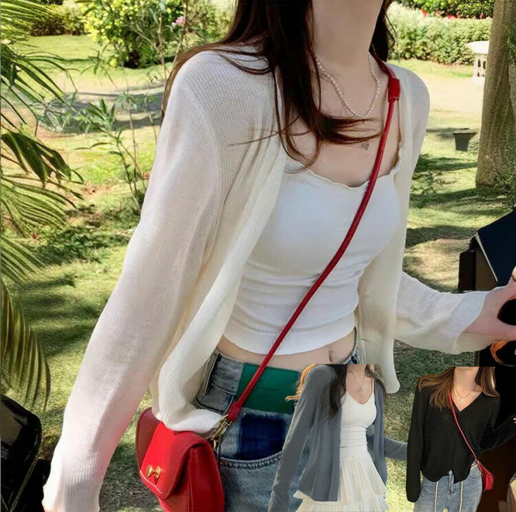 カーディガン レディース 春夏 秋冬 薄手 サマーニット ゆったり 長袖 羽織もの シンプル きれいめ おしゃれ 体型カバー 事務服 オフィス ニット ニットカ...