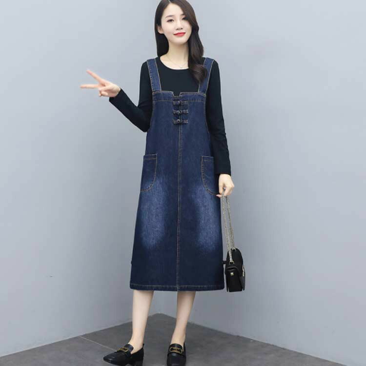 S−3XLサイズ デニムワンピース サロペット ジャンパースカート ロングスカート レディース オーバーオール デニムサロペット サロペットワンピース 春 大きサイズ ロング ジャンスカ