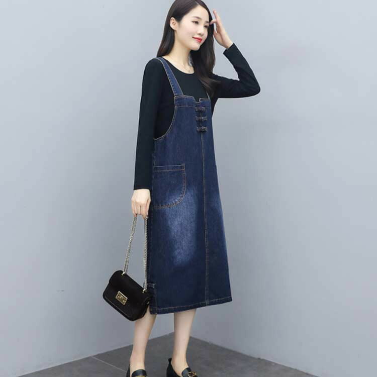 S−3XLサイズ デニムワンピース サロペット ジャンパースカート ロングスカート レディース オーバーオール デニムサロペット サロペットワンピース 春 大きサイズ ロング ジャンスカ