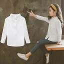 新作 韓国子供服 女の子 ブラウス シャツ 春秋着 春 白 シャツブラウス 長袖 トップスキッズ キッズ レジャーTシャツ 入園 発表会フォーマ 卒業式 入学