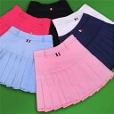 ゴルフ インナーパンツ付スカート ゴルフウェア スカート ペチパンツ付属 ショート丈 かわいい レディース 丈短め