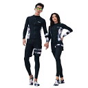 フィットネス 水着 ラッシュガード レディース 5点セット メンズ 3点セット 長袖 前開き サーフパンツ ペア水着 カップル お揃い ペアルック 競泳 通気性...