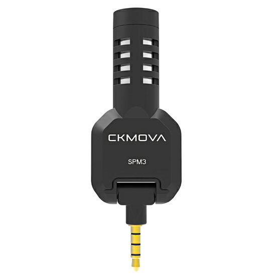 CKMOVA SPM3 フレキシブルコンパクトコンデンサーマイク for デジタル一眼・3.5mmスマートフォン 1年保証付 ビデオマイク コンデンサーマイク カメラ用マイク スマホ用マイク ウインドジャマー付き 高音質