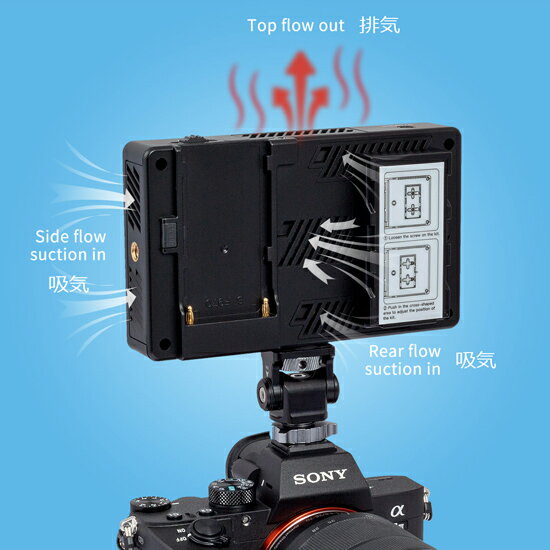 FEELWORLD LUT5 フィールワールド 5.5インチ 外付け モニター 超高輝度 3000nit超高輝度 タッチパネル 3D LUT対応 4K HDMI入出力 1920X1080 30Hz ワイヤレス画像送信機外付け可 LEDライト 3
