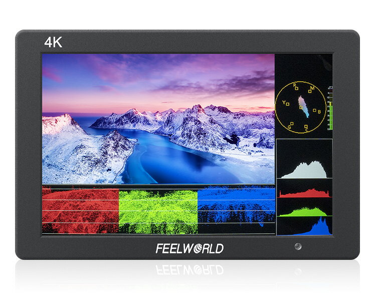 FEELWORLD T7Plus フィールワールド 7インチ モニター カメラ用液晶モニター 3D LUT 波形 ベクトル1920×1200 4K HDMI出力/入力 一眼レフカメラジンバル用 日本語設定