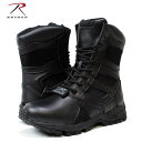 【SALE】 ロスコ ブーツ ROTHCO (ロスコ) メンズ サイドジップブーツ SIDE ZIPPER DEPLOYMENT BOOT タクティカルブーツ ミリタリーブーツ (BLACK) 5358 【あす楽対応】