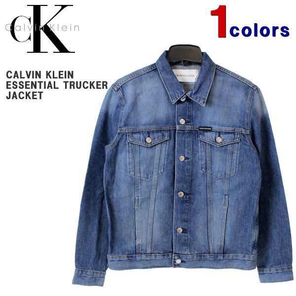 カルバンクライン ジャケット Calvin Klein (カルバンクライン) メンズ デニムジャケット エッセンシャル トラッカージャケット ジージャン USA企画 大きいサイズ アメリカンサイズ ビッグサイズ 41VM793 【あす楽対応】