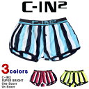  シーインツー パンツ C-IN2 メンズ ボクサーパンツ SUPER BRIGHT ボクサー トランクス 下着 ネームロゴ カッコイイ オシャレ USサイズ 大きめサイズ 1019 