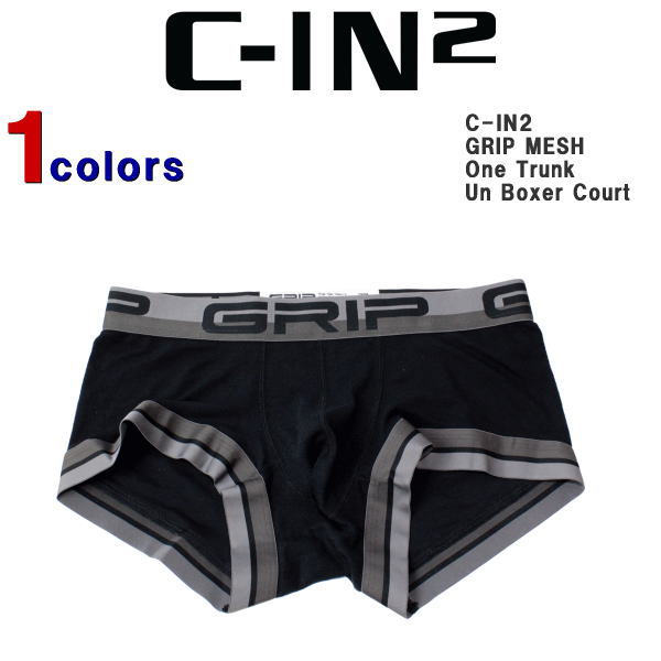 【同ブランド2点ご購入で300円OFFクーポン】 シーインツー パンツ C-IN2 メンズ ボクサーパンツ GRIP MESH グリップ メッシュ ボクサー トランクス 下着 ネームロゴ カッコイイ オシャレ USサイズ 大きめサイズ 3623P 【返品 交換不可】【あす楽対応】