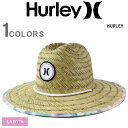 ハーレー ハット HURLEY レディース ストローハット 麦わら 帽子 ストロー ハット 大きめ つば広 UV 遮光 ツバ裏 花柄 おしゃれ リゾート ハット スポーツウェア サーフィン マリンスポーツ アウトドア ブランド雑貨 HNHW0019-437 