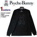 サイコバニー ロンT Psycho Bunny サイコバニー メンズ 長袖Tシャツ 長袖 バニー グラフィック ロゴプリント 高級ピマコットン ロゴ刺繍 Tシャツ OWEN L/S TEE ゴルフ スポーツ カッコイイ オシャレ プレゼント ギフト B6T105S1PC 