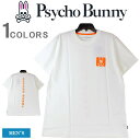 サイコバニー Tシャツ Psycho Bunny サイコバニー メンズ 半袖Tシャツ 半袖 バニー グラフィック ロゴプリント 高級ピマコットン ロゴ刺繍 Tシャツ TEE ゴルフ スポーツ カッコイイ オシャレ 大きいサイズ B6U670X1PC-100 【あす楽対応】