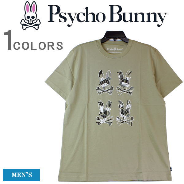 楽天YSK-Styleサイコバニー Tシャツ Psycho Bunny サイコバニー メンズ 半袖Tシャツ 半袖 バニー グラフィック ロゴプリント 高級ピマコットン ロゴ刺繍 Tシャツ TEE ゴルフ スポーツ カッコイイ オシャレ 大きいサイズ B6U613X1PC-357 【あす楽対応】