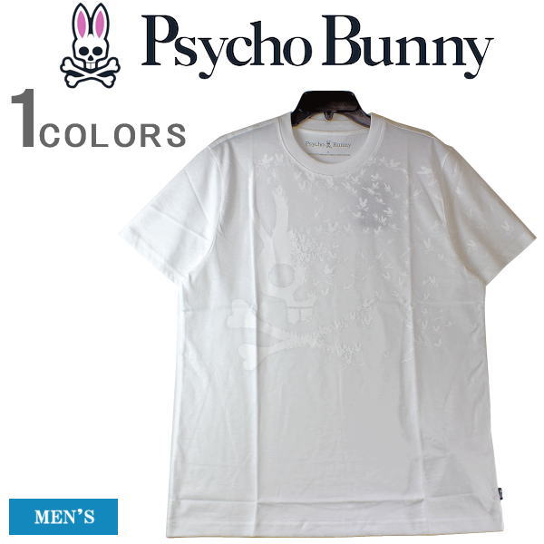 楽天YSK-Styleサイコバニー Tシャツ Psycho Bunny サイコバニー メンズ 半袖Tシャツ 半袖 バニー グラフィック ロゴプリント 高級ピマコットン ロゴ刺繍 Tシャツ TEE ゴルフ スポーツ カッコイイ オシャレ 大きいサイズ B6U618X1PC-100 【あす楽対応】