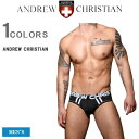  アンドリュー パンツ ANDREW CHRISTIAN アンドリュー クリスチャン メンズ ブリーフパンツ ローライズ ブリーフ パンツ 下着 ネームロゴ カッコイイ オシャレ 92627 