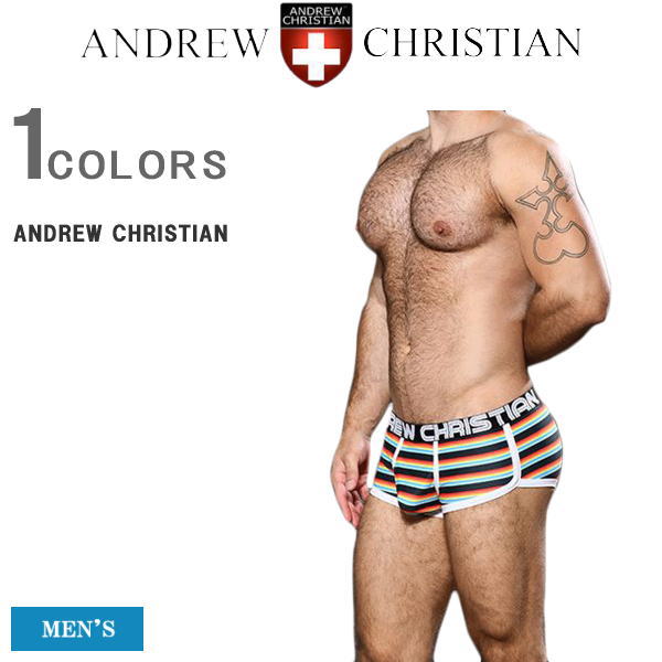 楽天YSK-Style【同ブランド2点ご購入で300円OFFクーポン】 アンドリュー パンツ ANDREW CHRISTIAN アンドリュー クリスチャン メンズ ボクサーパンツ ローライズ ボクサー パンツ 下着 ネームロゴ カッコイイ オシャレ 92680 【返品・交換不可】【あす楽対応】