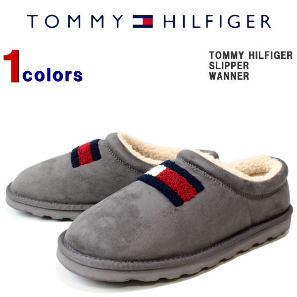 トミー スリッパ tommyスリッパ TOMMY HILFIGER トミーヒルフィガースリッパ ユニセックス メンズ レディース ルーム スリッパ ムートン風 ルームシューズ ルームサンダル 冬 暖かい あったか 防寒 節電 エコ オシャレ WANNER-LGR 【あす楽対応】