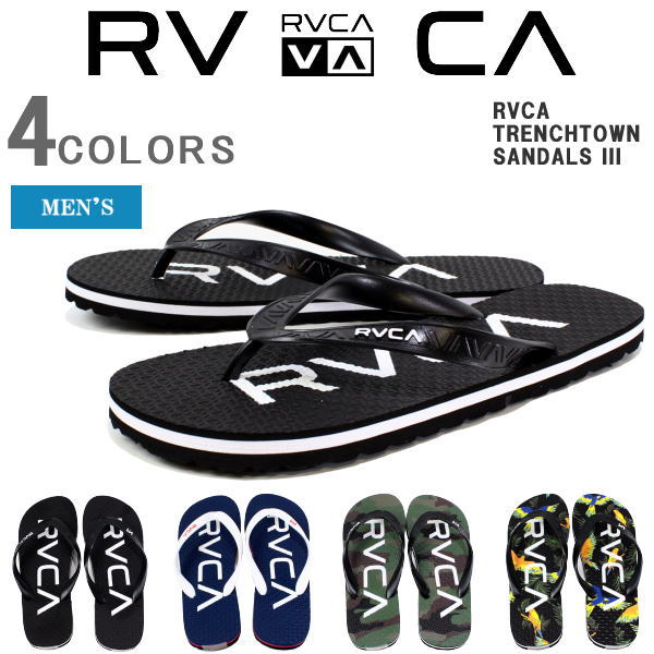 RVCA ルーカ サンダル メンズ ビーチサンダル ビーサン サンダル シャワーサンダル ブランドロゴ ネー..