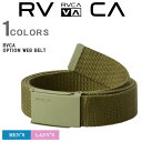 【SALE】RVCA ルーカ ベルト メンズ レディース GIベルト バックル ピンバックル ベルト ガチャベルト ブランドロゴ ネームロゴ サーフィン マリンスポーツ フィッシング カッコイイ オシャレ MABL2ROW-OLV 【あす楽対応】