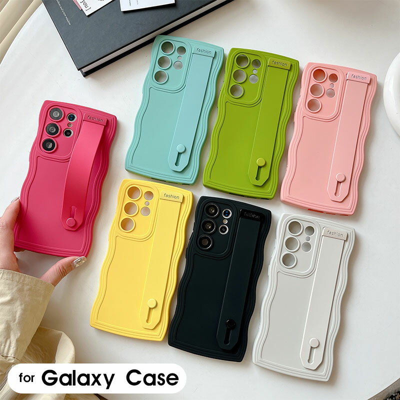 Rakuten - 【最強配送 在庫あり 送料無料】Galaxy S24 Ultraケース 背面ベルト Galaxy S23 Ultraケース Galaxy A53 5Gケース スマホベルト 落下防止 Galaxy A54 5Gカバー スタンド機能 Galaxy S22ケース ウェーブ型 ギャラクシー S24 ウルトラケース 可愛い 韓国風 ソフトケース