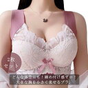 胸を小さく見せるブラ ノンワイヤー レディース 背中 ブラ 2枚 シームレス レース かわいい 脇高 ブラジャー 下着 小さく見せるブラジャー 大きな胸を小さく見せるブラ 補正下着 脇肉 胸が小さく見えるブラ スッキリ 谷間メイク 着瘦せブラ 下着 大きいサイズ フルカップ