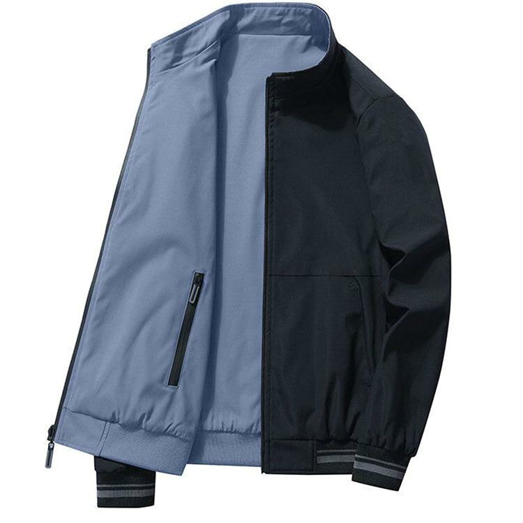 リバーシブル ブルゾン メンズ マウンテンパーカー ジャケット ビジネス ジャンパー 厚手 薄手/中綿の2タイプ リバーシブル ワークジャケット 作業服 ウインドブレーカー ジャケット ハイネック 秋 シニア yskmarket-10000338 YSKマーケット サンプル画像3