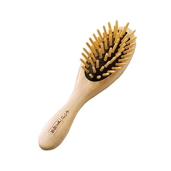 徳安 つげのクッションブラシ椿油仕上げ 小