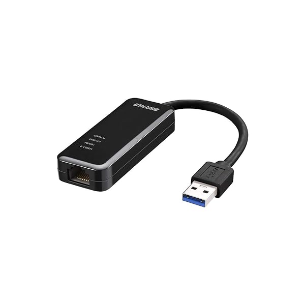 BUFFALO 有線LANアダプター LUA4-U3-AGTE-BK ブラック Giga USB3.0対応 【Nintendo Switch動作確認済み】