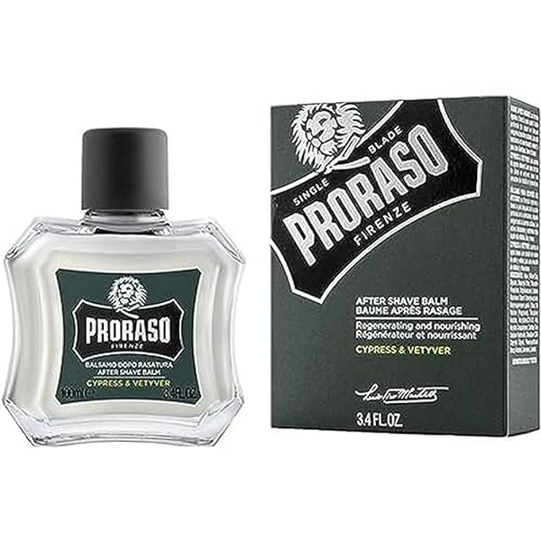 PRORASO (ポロラーソ) アフターシェーブバーム サイプレス ベチバー アフターシェーブ 乳液 髭剃り スキンケア イタリア製 100mL クリーム