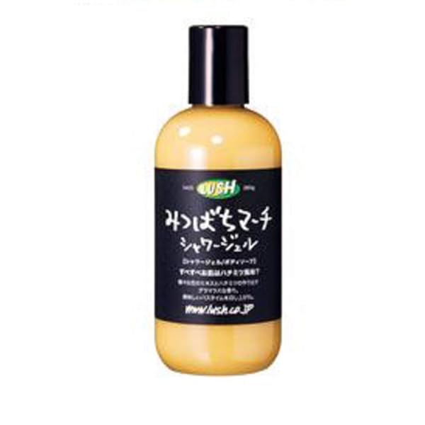 LUSH ラッシュ みつばちマーチ シャワージェル It's Raining Men 甘い香り 浴用化粧品 ボディソープ 自然派化粧品 天然成分 ベルガモット ハチミツ (280g)のサムネイル