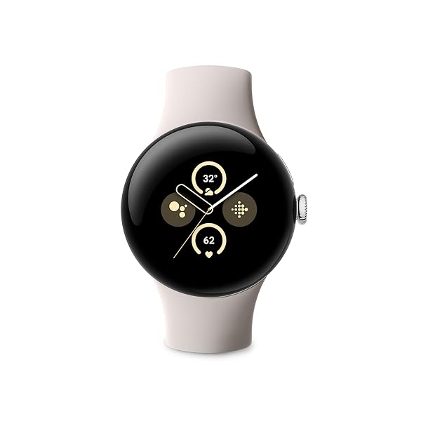 Google グーグル Pixel Watch 2 Polished Silver アルミケース/Porcelain アクティブ バンド(Wifi) GA05031-GB