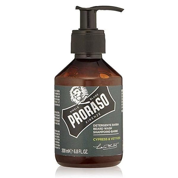 PRORASO (ポロラーソ) ビアードシャンプー サイプレス ベチバー 髭用 シャンプー 髭剃り アフターシェーブ スキンケア イタリア製 200mL