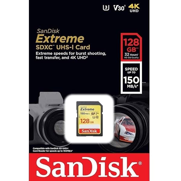 SanDisk 128GB Extreme UHS-I SDXC SDSDXV5-128G ǥ ѥå