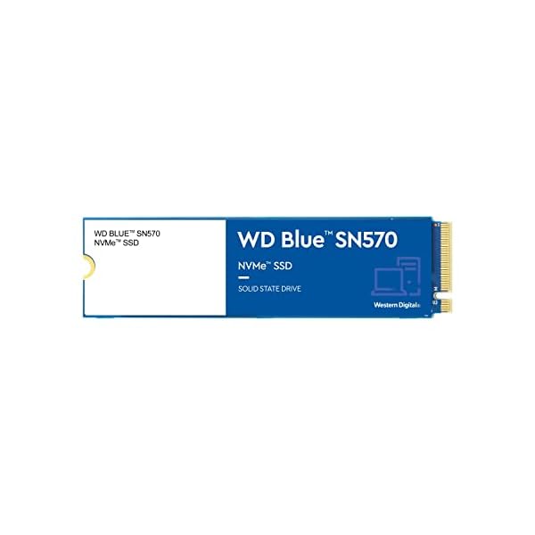 Western Digital(ウエスタンデジタル) 1TB WD Blue SN570 NVMe 内蔵ソリッドステートドライブSSD - Gen3 x4 PCIe 8Gb/秒 M.2 2280 最大3,500MB/秒 - WDS100T3B0C
