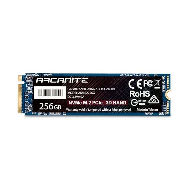 ARCANITE SSD 256GB PCIe Gen 3.0 4 NVMe ¢M.2 2280